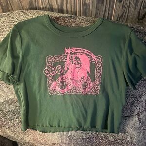 Obey Clothing Reaper Crop Top Women’s Large